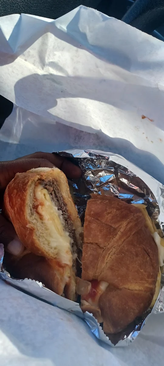 Steak Egg and Cheese on Croissant