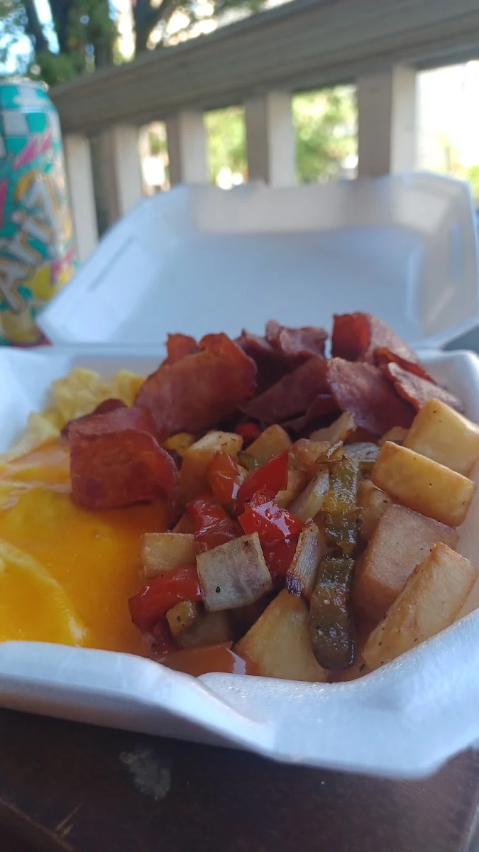 Turkey Bacon Egg and Cheese Platter