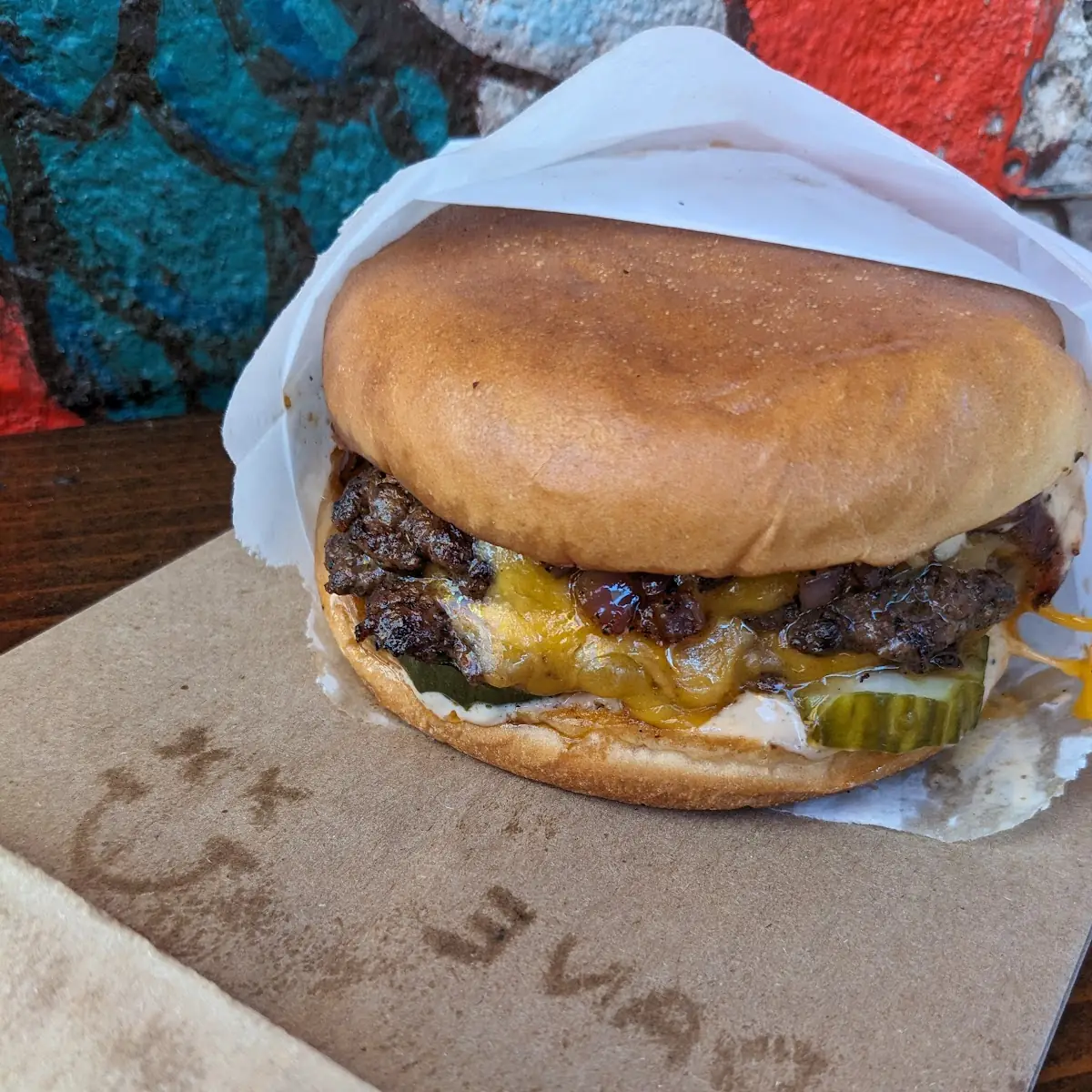 Double Smash Cheese Burger