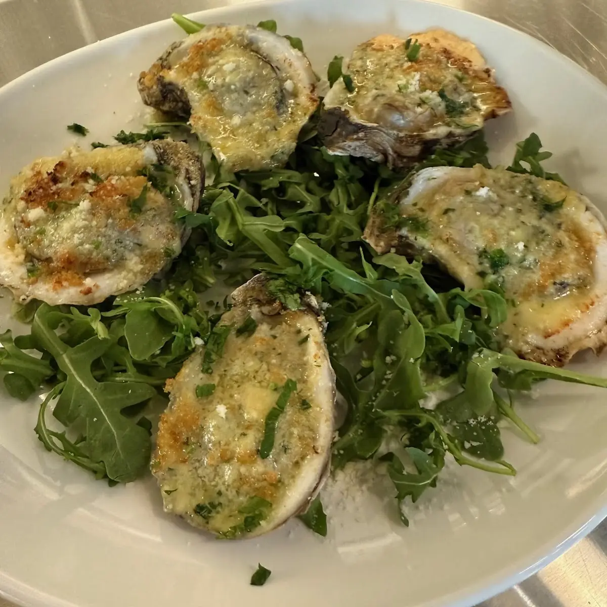 Roasted Oysters Rockefeller