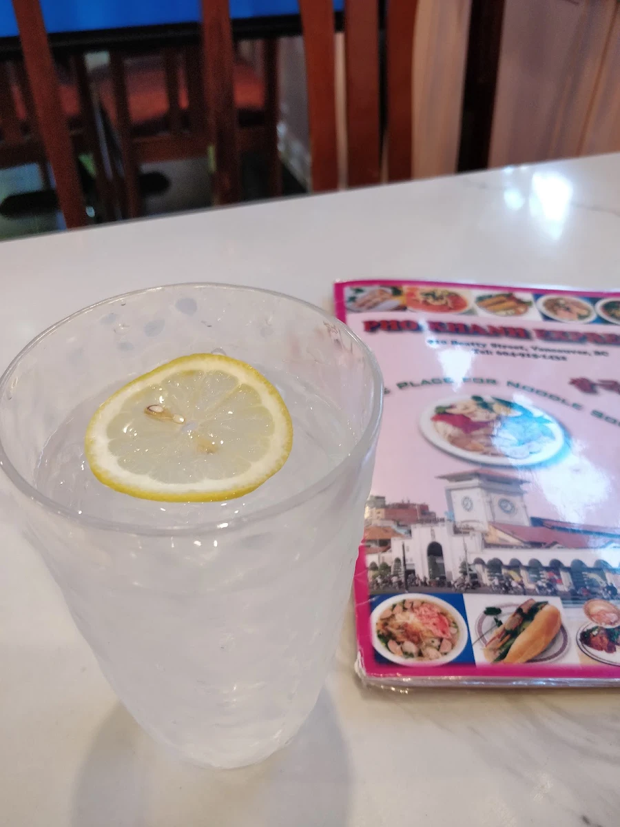 Extra Large Water with Lemon, Pho Khanh Express (Beatty)