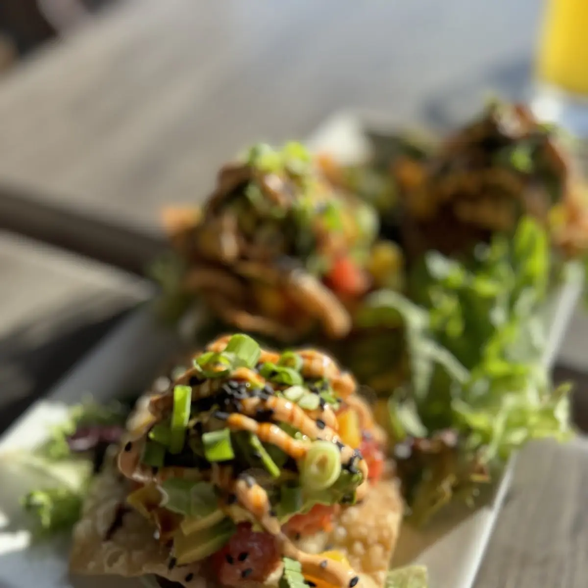 Ahi Poke Tostadas