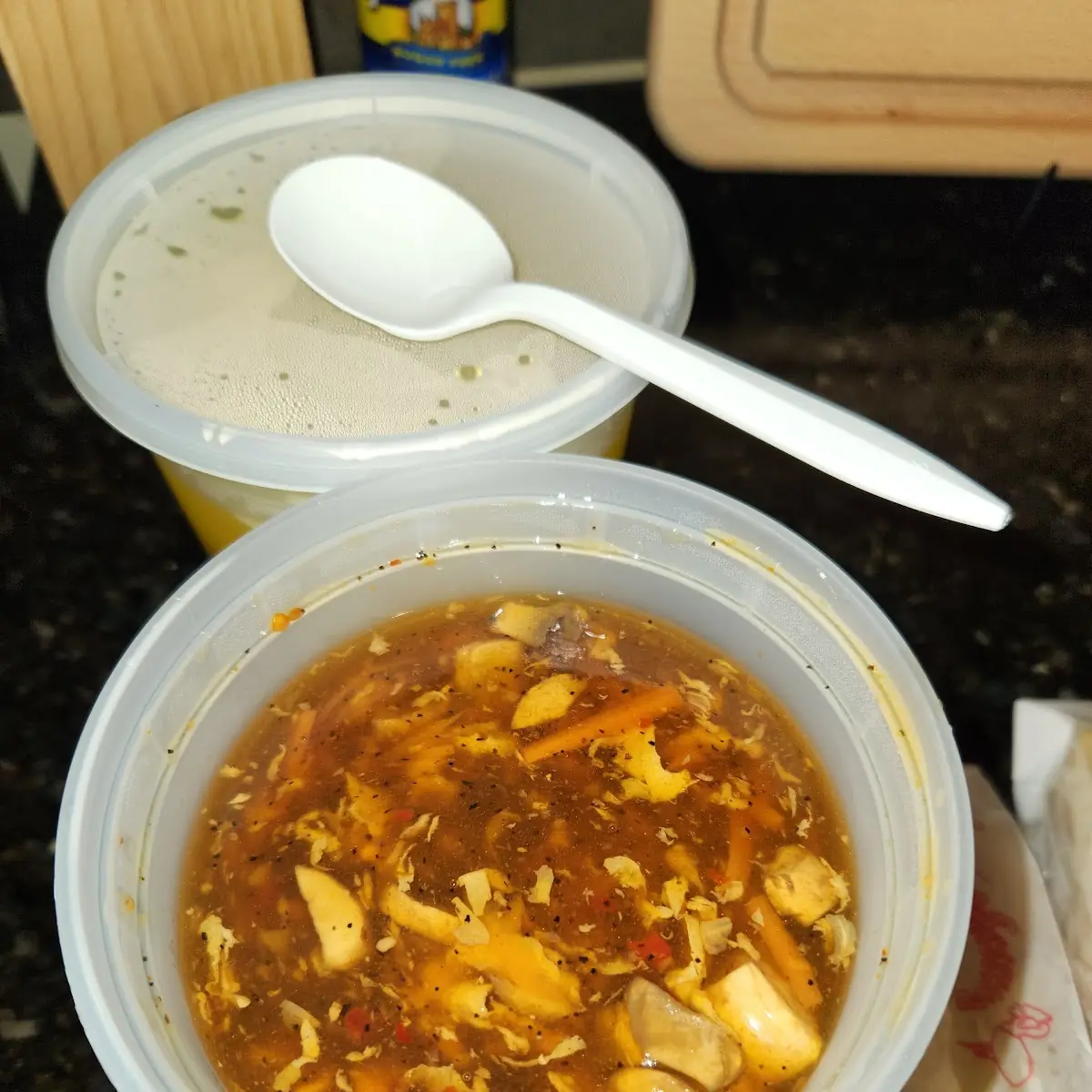 Hot and Sour Soup and Egg Drop Soup
