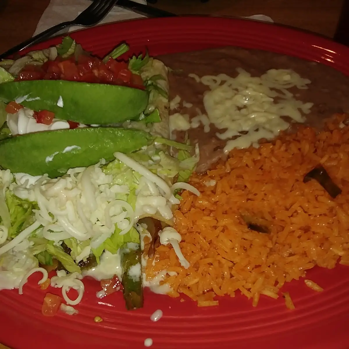 Chese Enchilada Plate