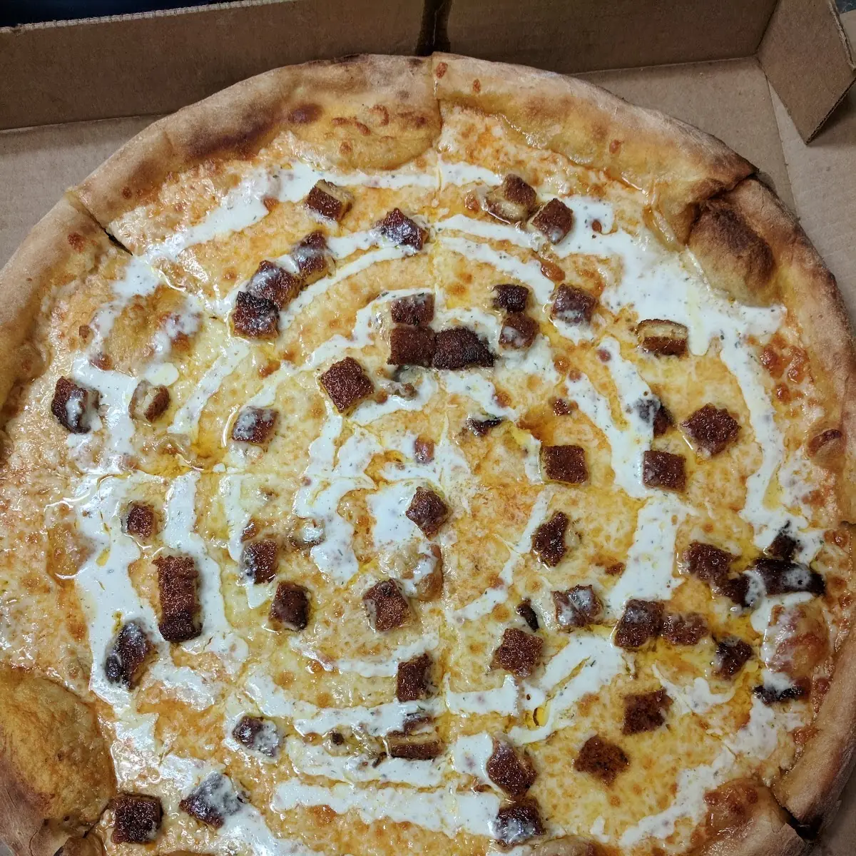 Buffalo Chicken Pizza Ranch Instead of Blue Cheese