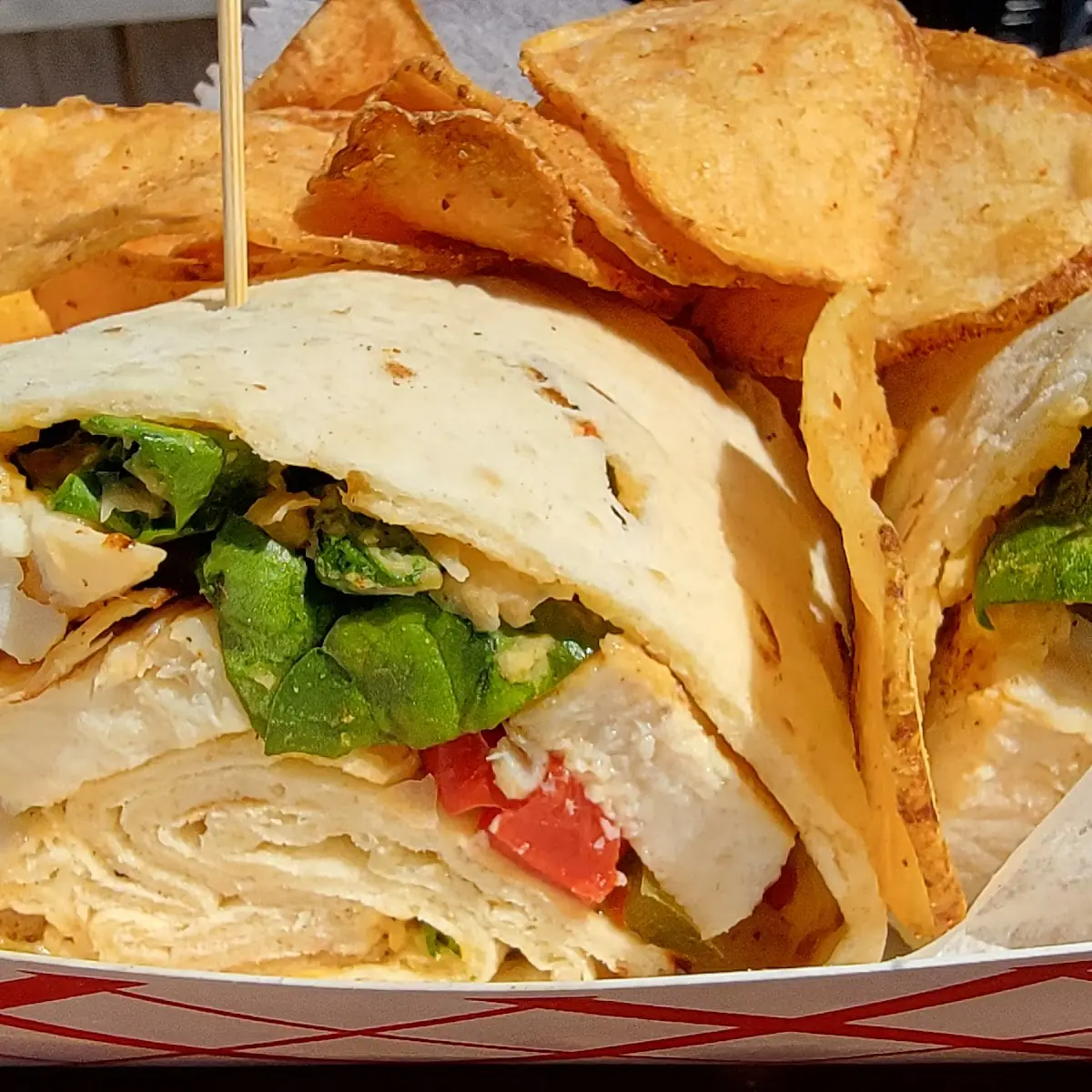 Chicken & Red Pepper Hummus Sandwich