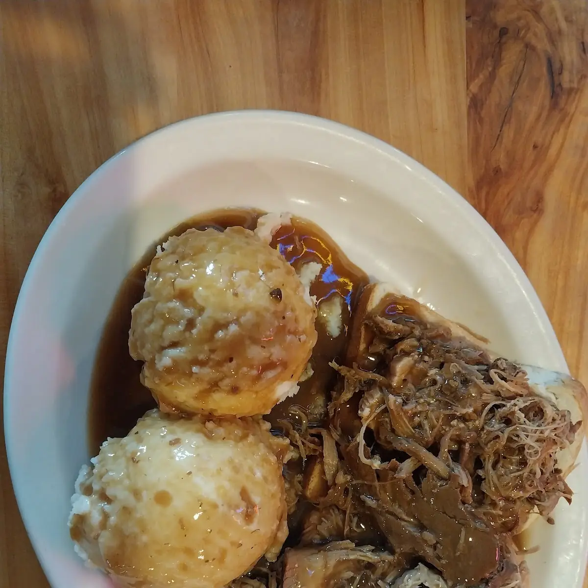 Pulled Pork Sandwich Mashed Potatoes