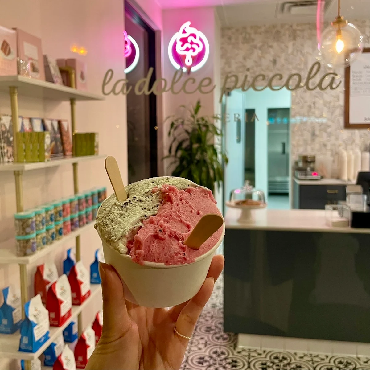 Cookies & Cream and Dragon Fruit Cup