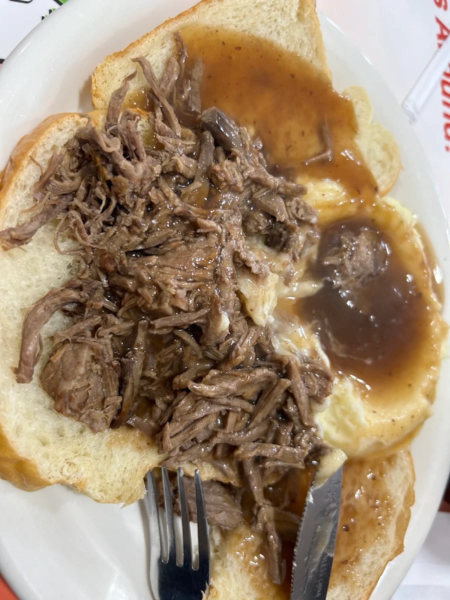 Open Face Hot Beef