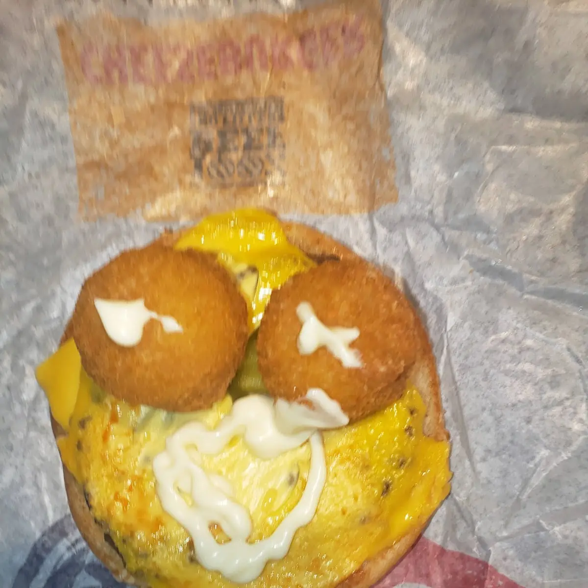 Cheese Burger with Cheesey Tots
