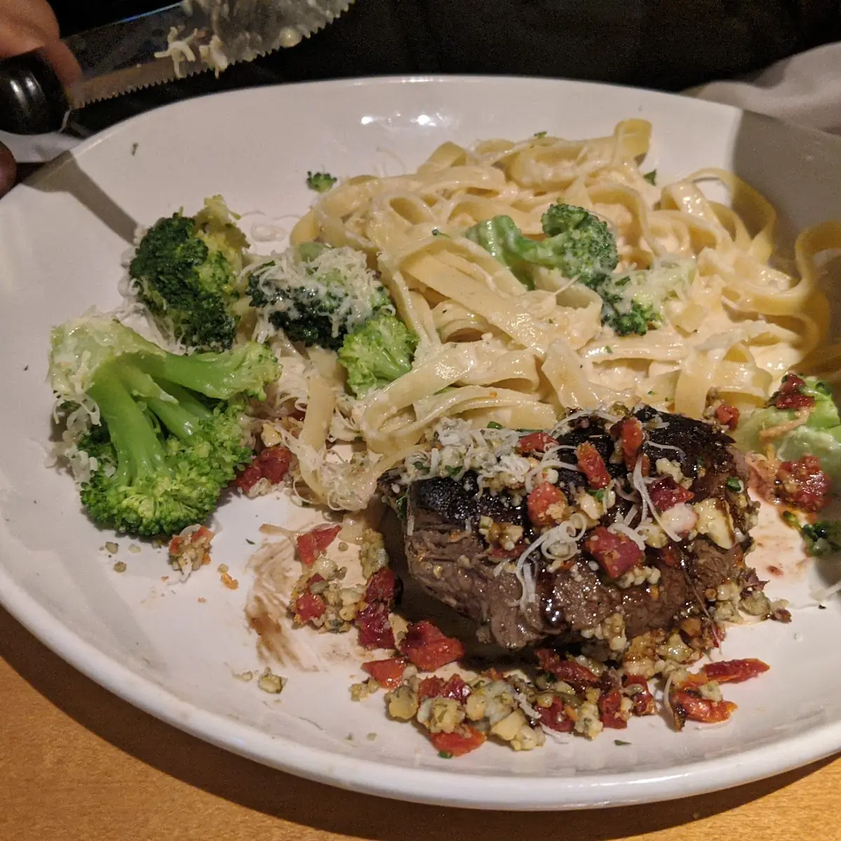 Steak Gorgonzola Alfredo