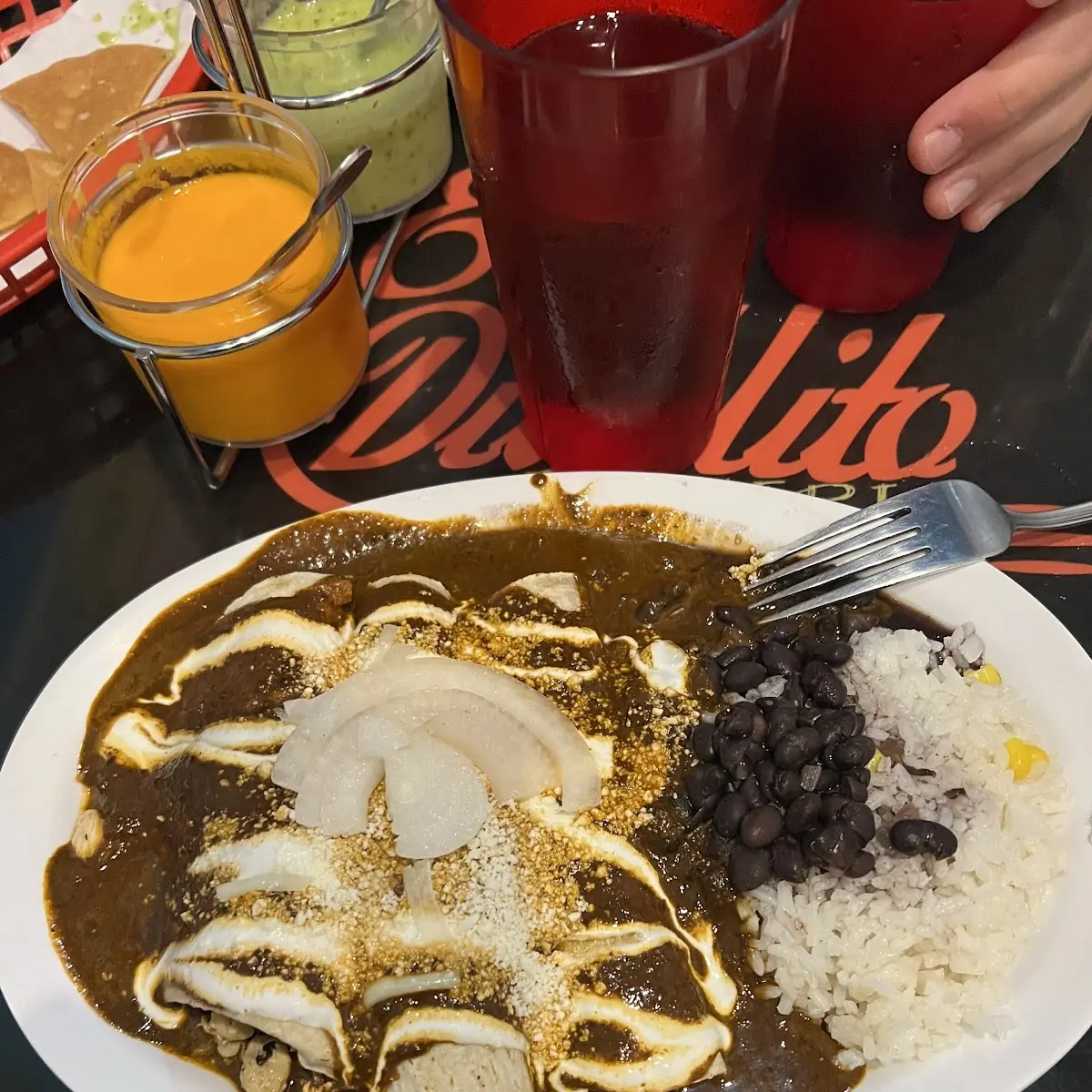 Mole Enchiladas