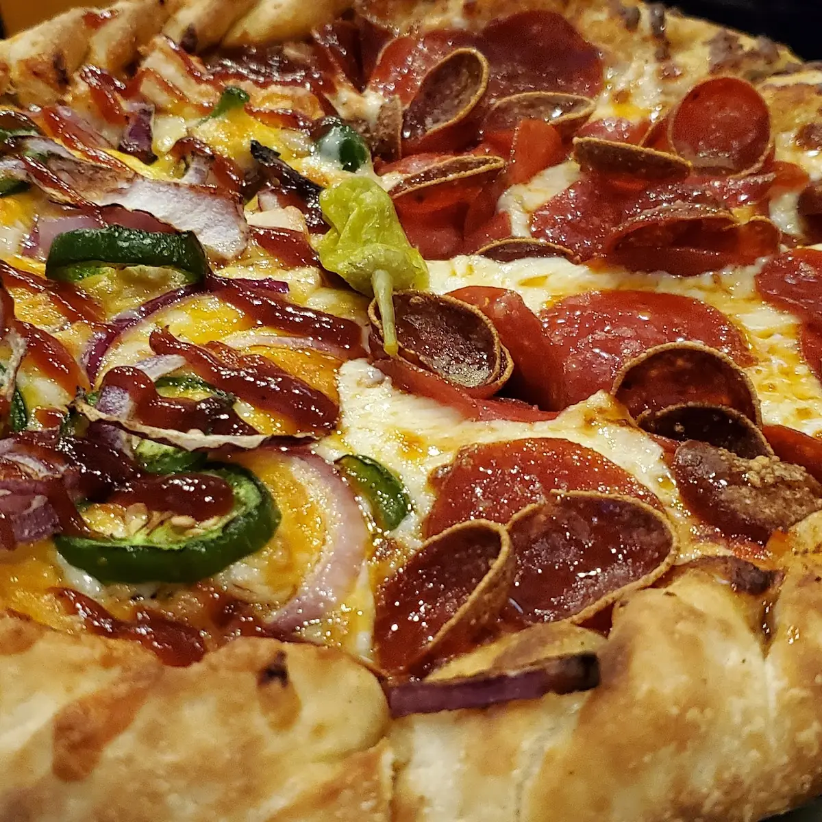 Half Campfire Half Hot Honey Pepperoni