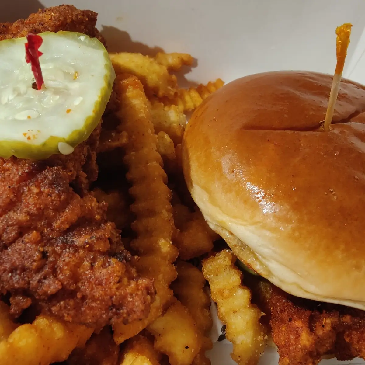 Hot Chicken Sandwich and Tender Combo