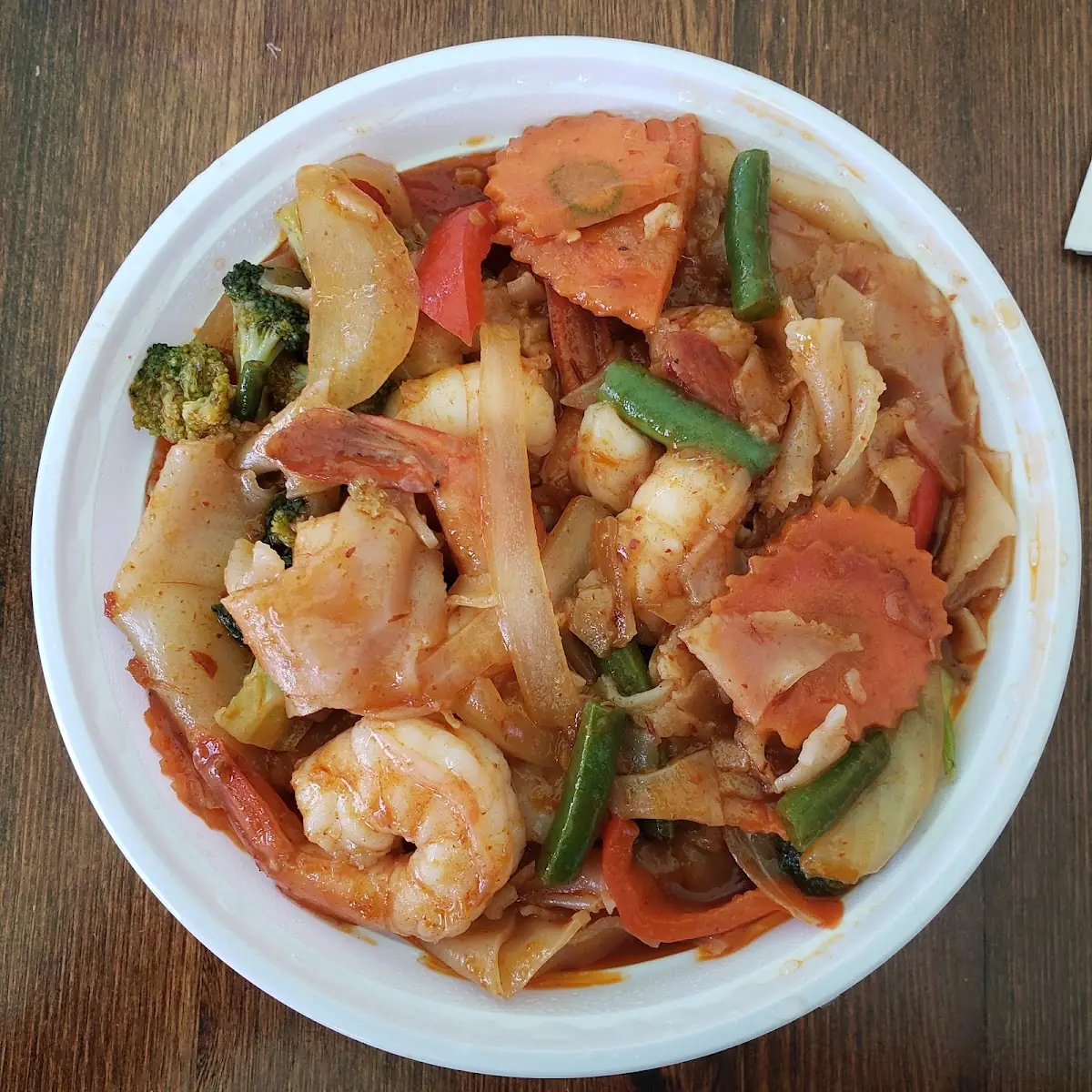 Drunken Noodles with Shrimp