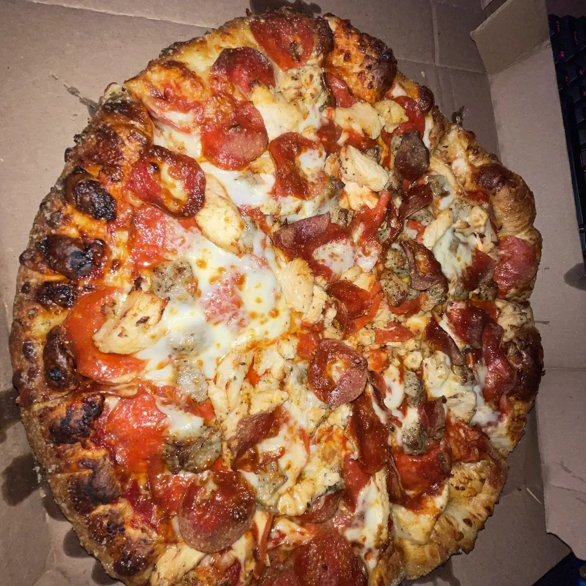 Pepperoni and Sausage Pizza