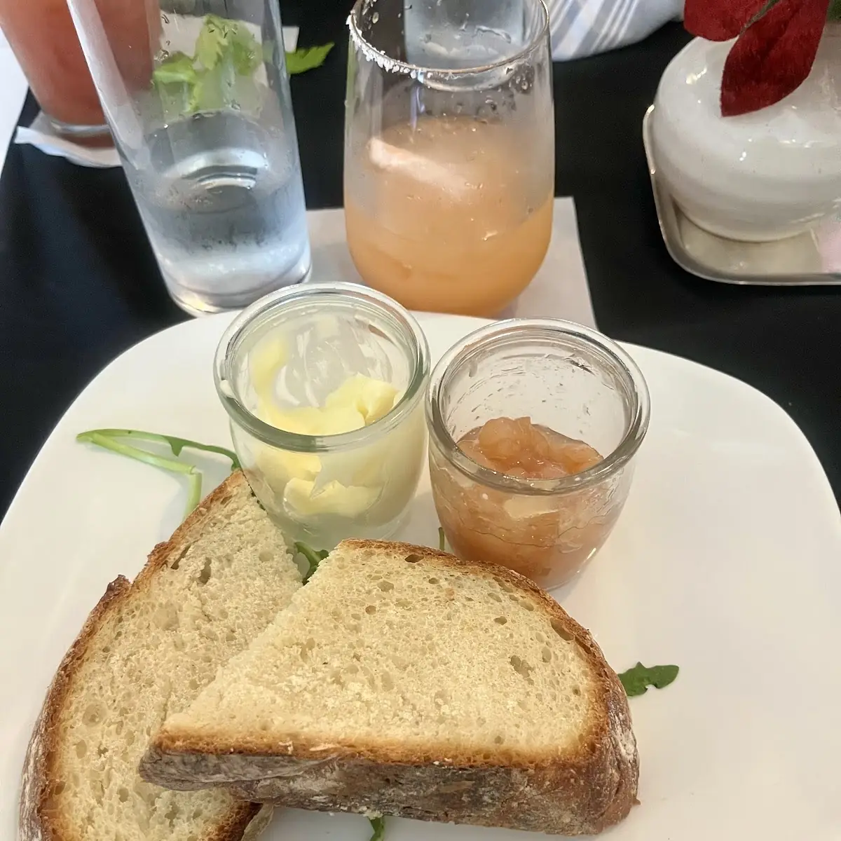 French Bread with Pear Preserves