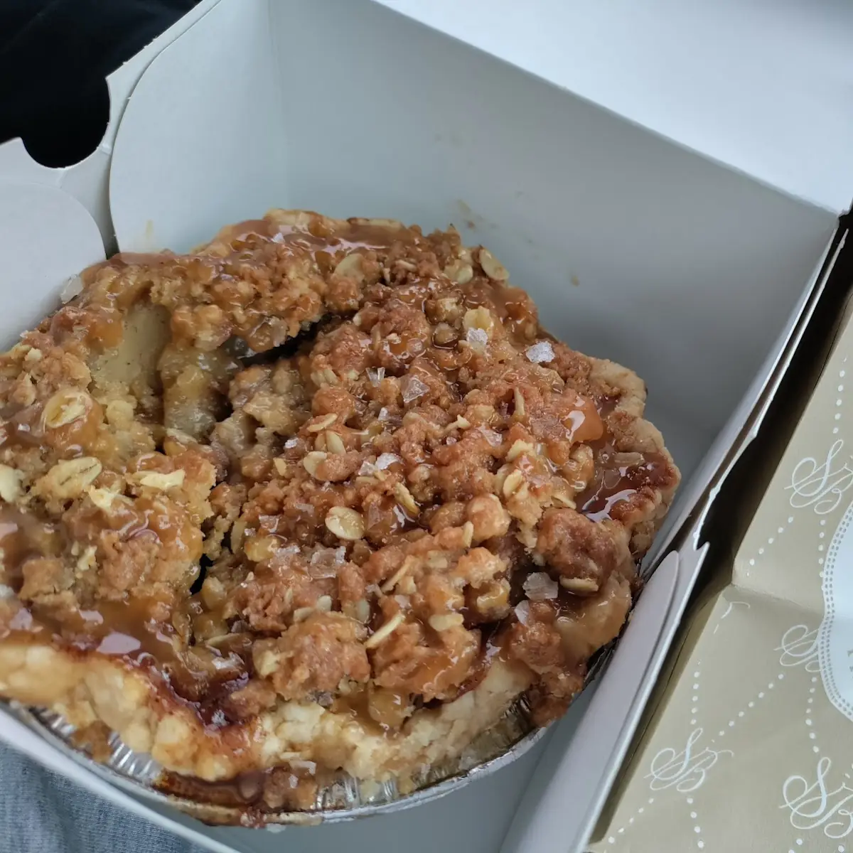 Salted Caramel Dutch Apple Pie