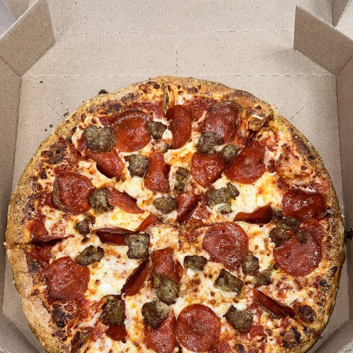 Pepperoni Sausage Pizza