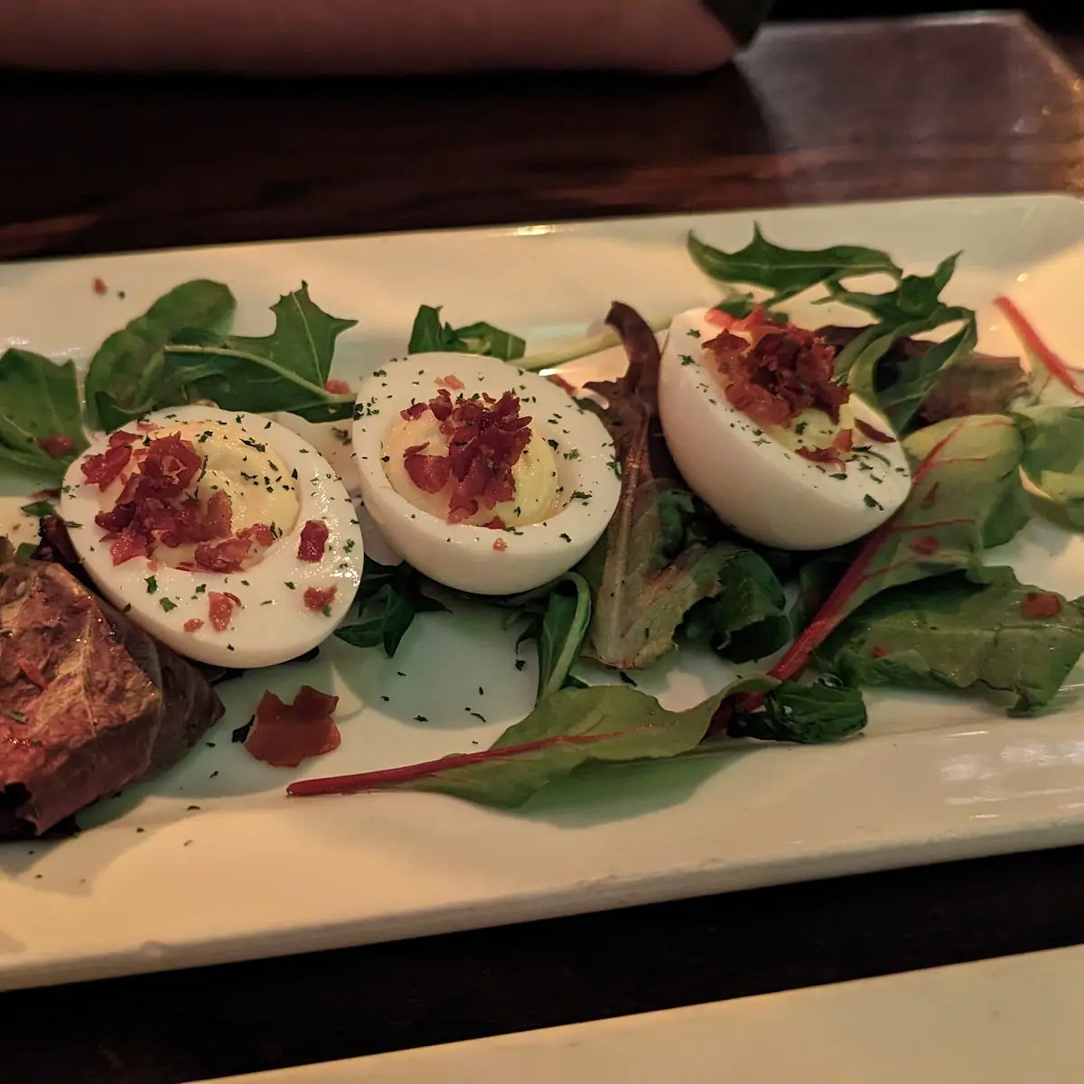 Prosciutto Dijon Deviled Eggs