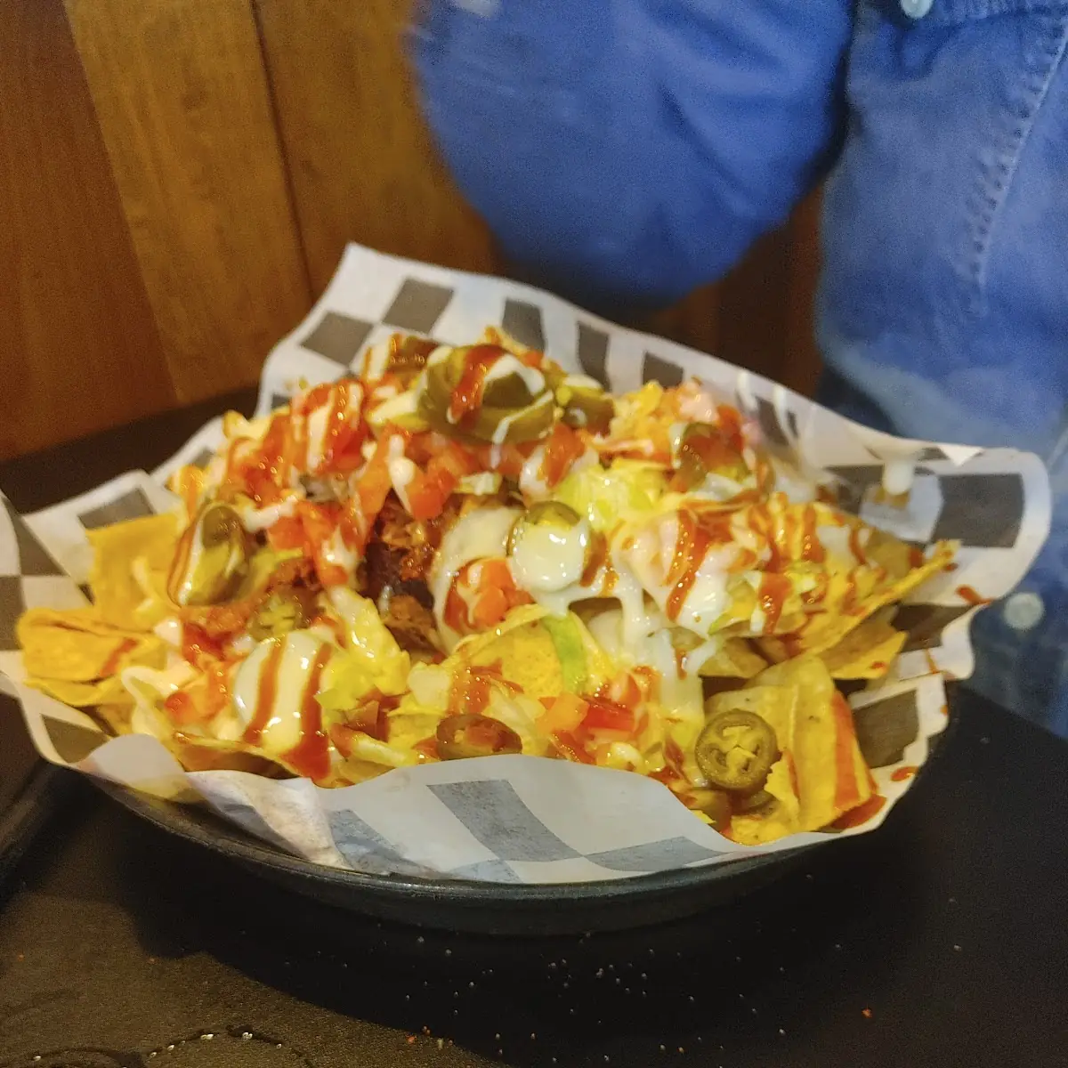 Pork Rinds Pulled Pork Nachos