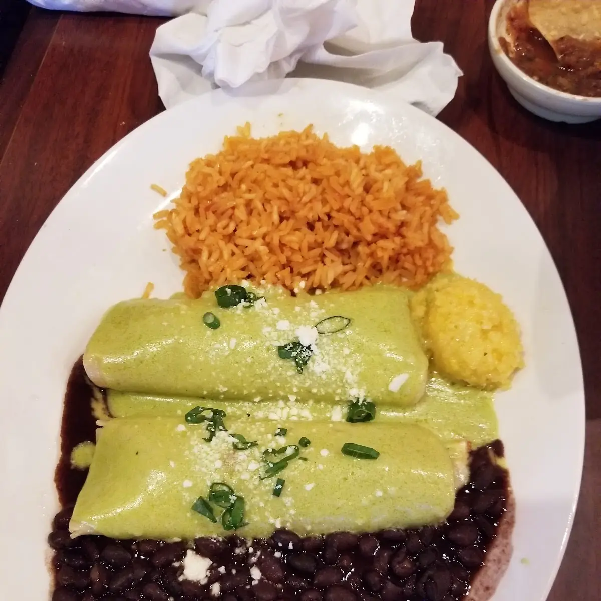 Chile Relleno and Beef Enchilada