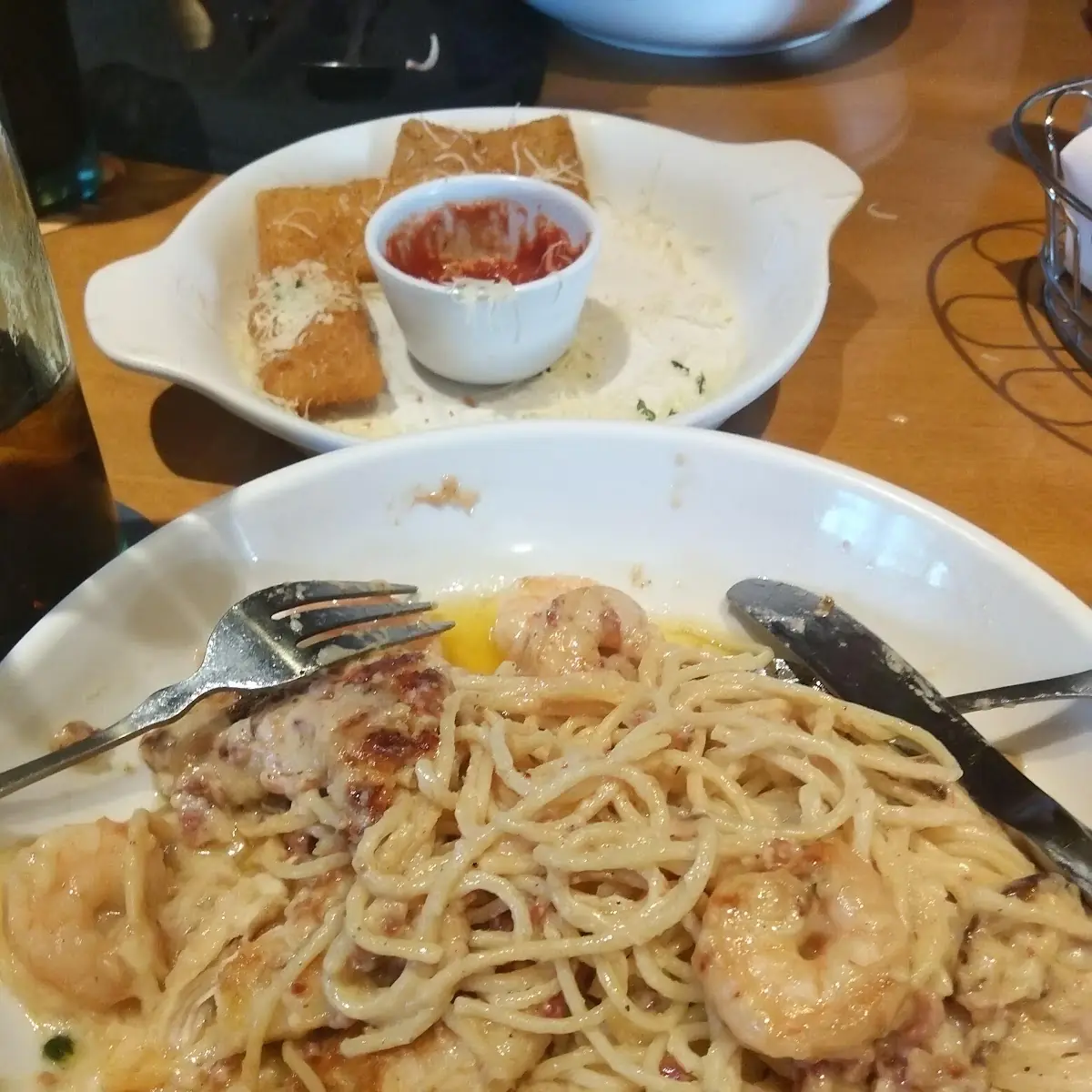 Chicken & Shrimp Carbonara