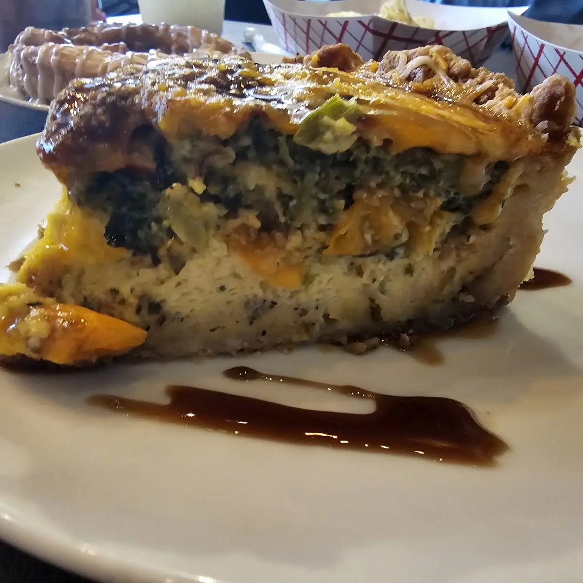 Veggie Quiche Slice