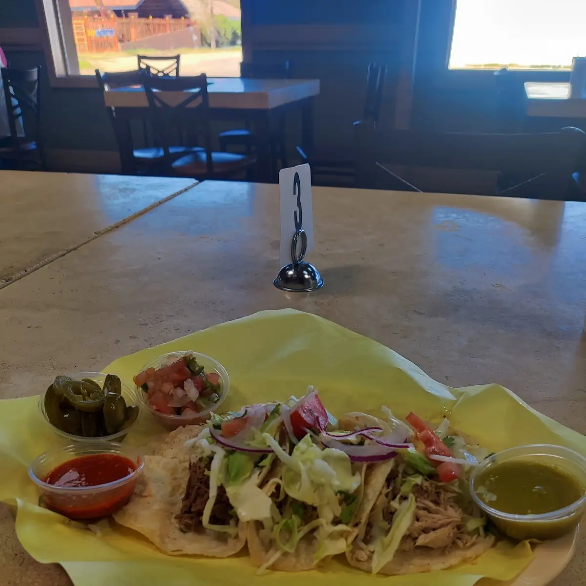 4 Soft Tacos Carne and Chicken