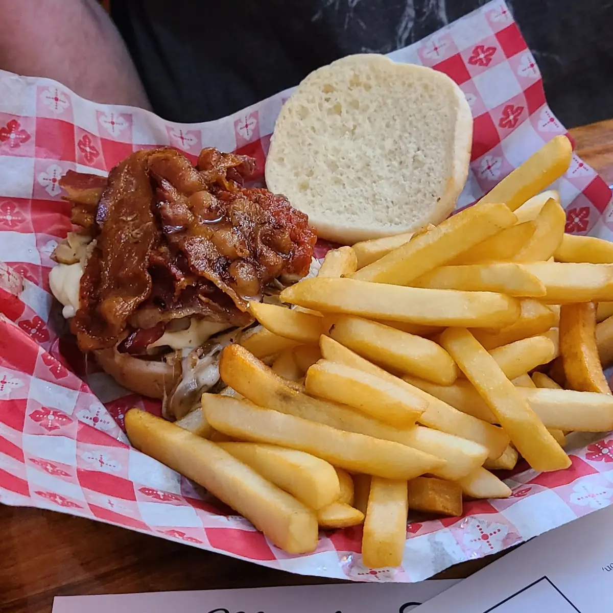 Pizza Burger with Bacon