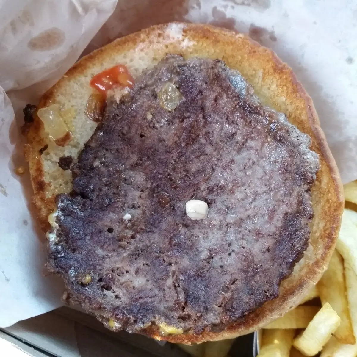 Burnt Single Burger