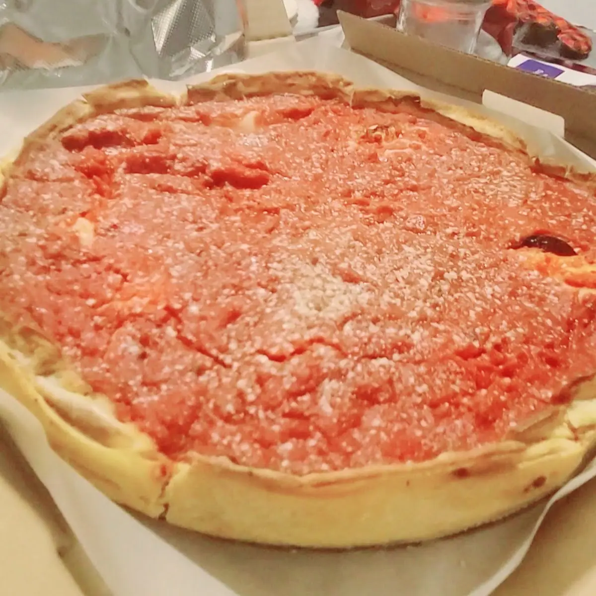 Deep Dish Pepperoni Pizza