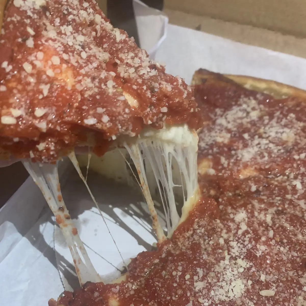 Stuffed Deep Dish Cheese Pizza