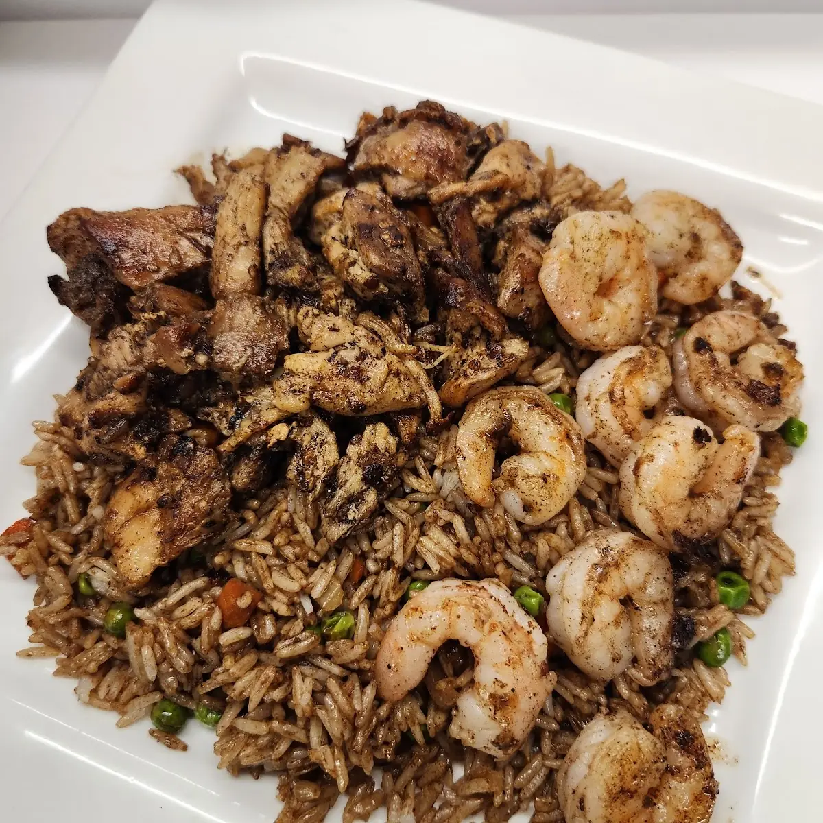 Jerk Chicken Shrimp Fried Rice