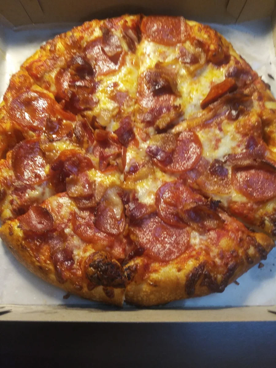 Small Pepperoni Pizza Well Done