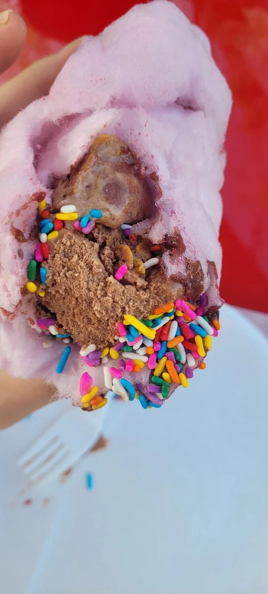 Pink Cotton Candy Toppings