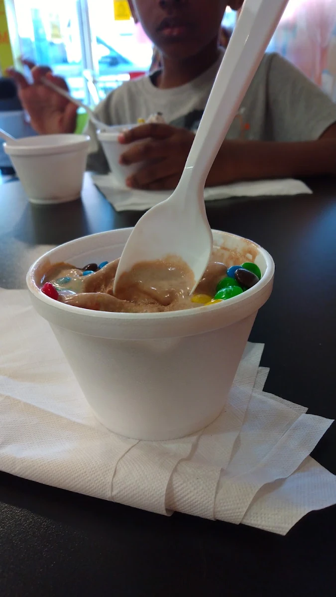 Chocolate Ice Cream with M&ms