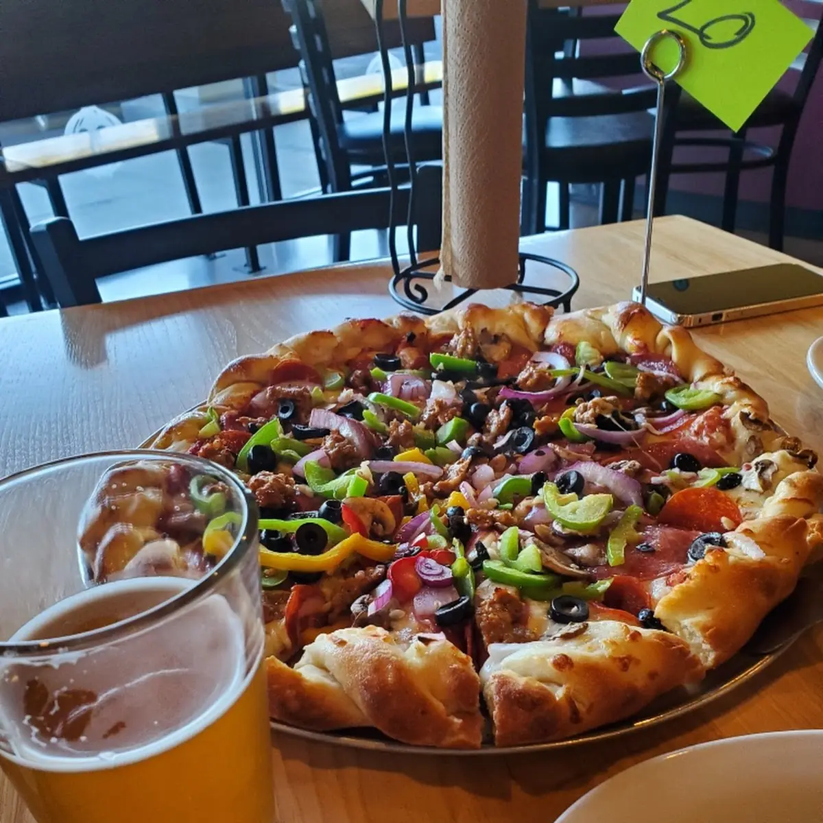 Supreme Pizza with Extra Garlic Crust