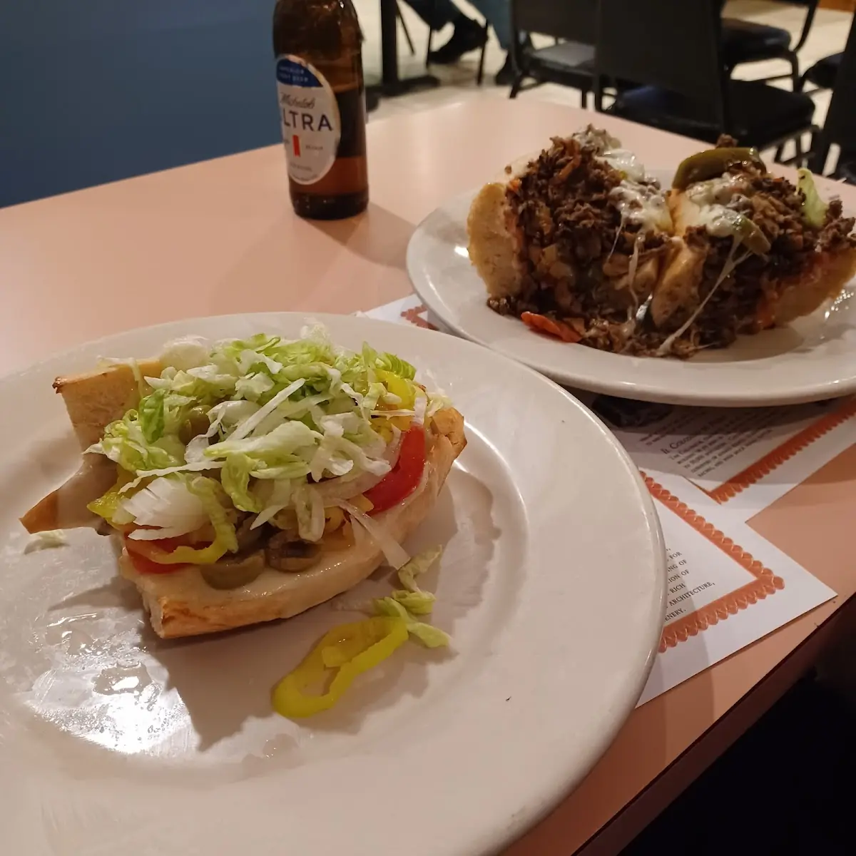 Veggie Sub & Joe's Special Steak Sub