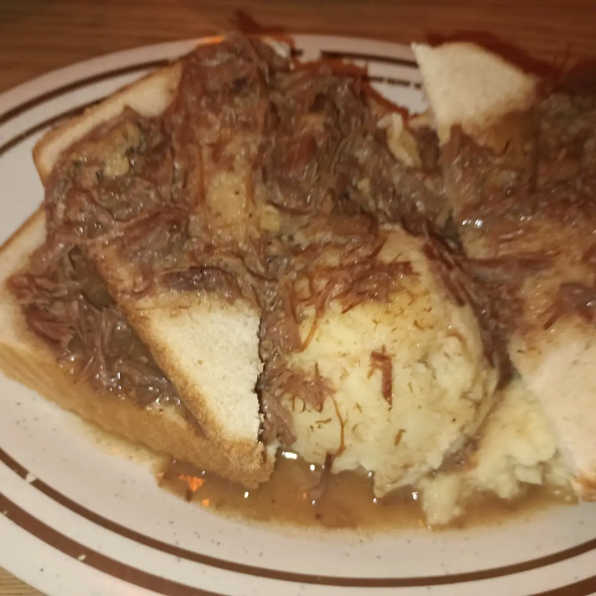 Open Faced Roast Beef