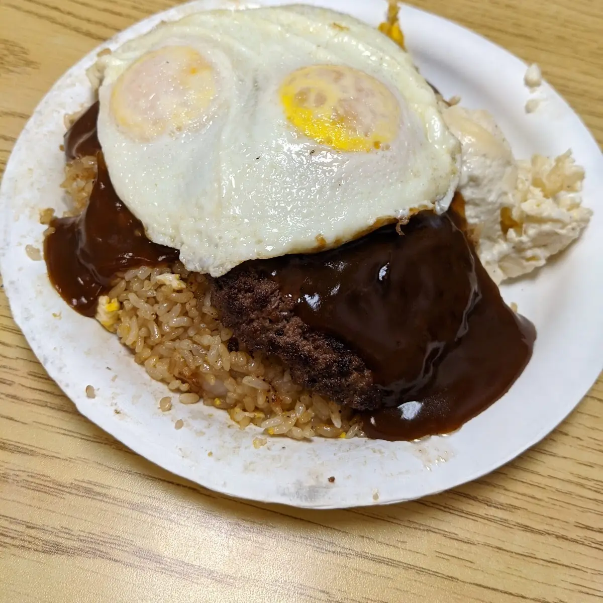 Loco Moco with Fried Rice
