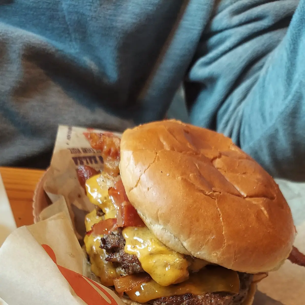 Cheese Burger and Fries