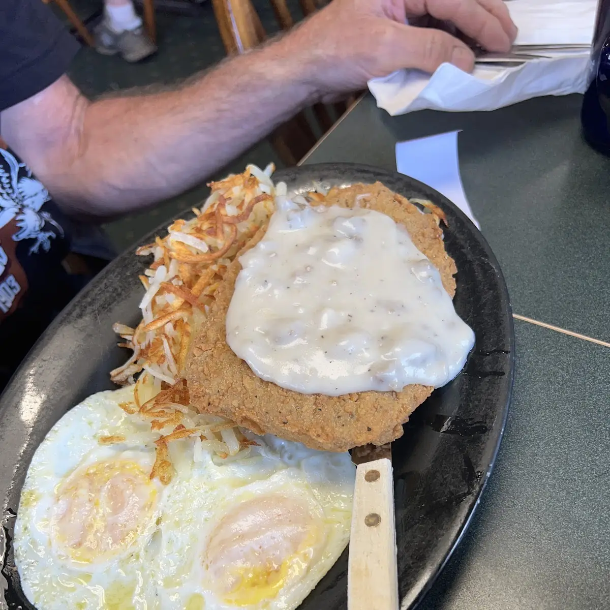 Country Fried Steak and Eggs