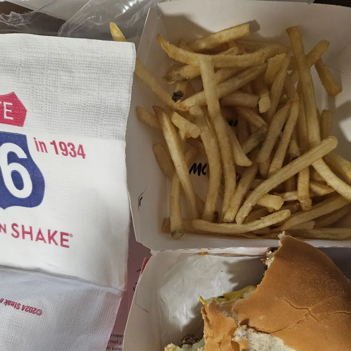 Fries and Double Burger