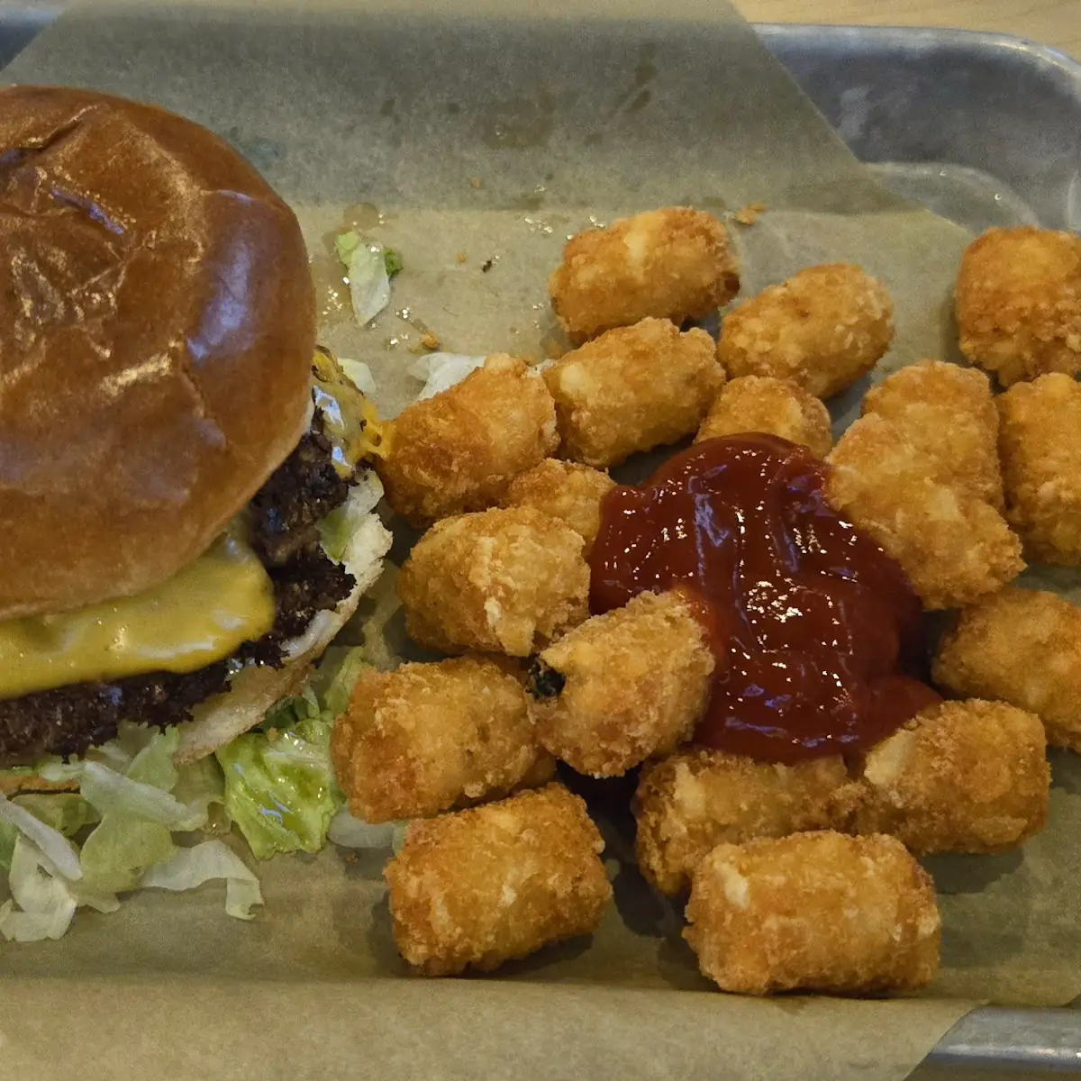 Cheese Curd Bacon Burger