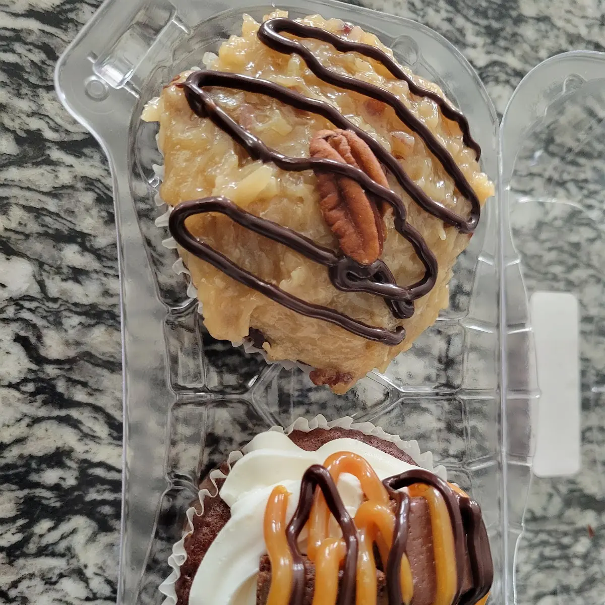 German Chocolate Cupcake