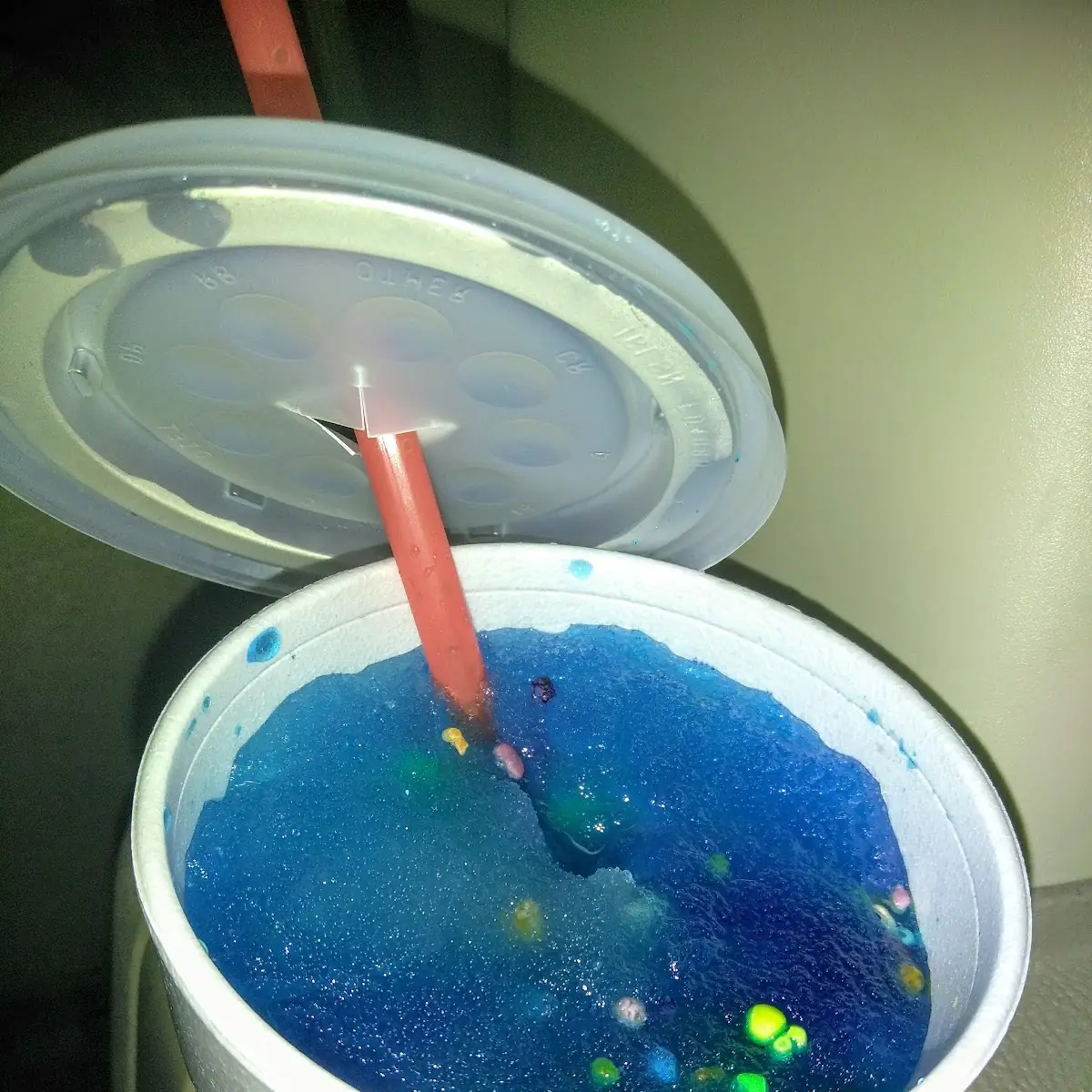 Blue Raspberry Slush with Rainbow Candy