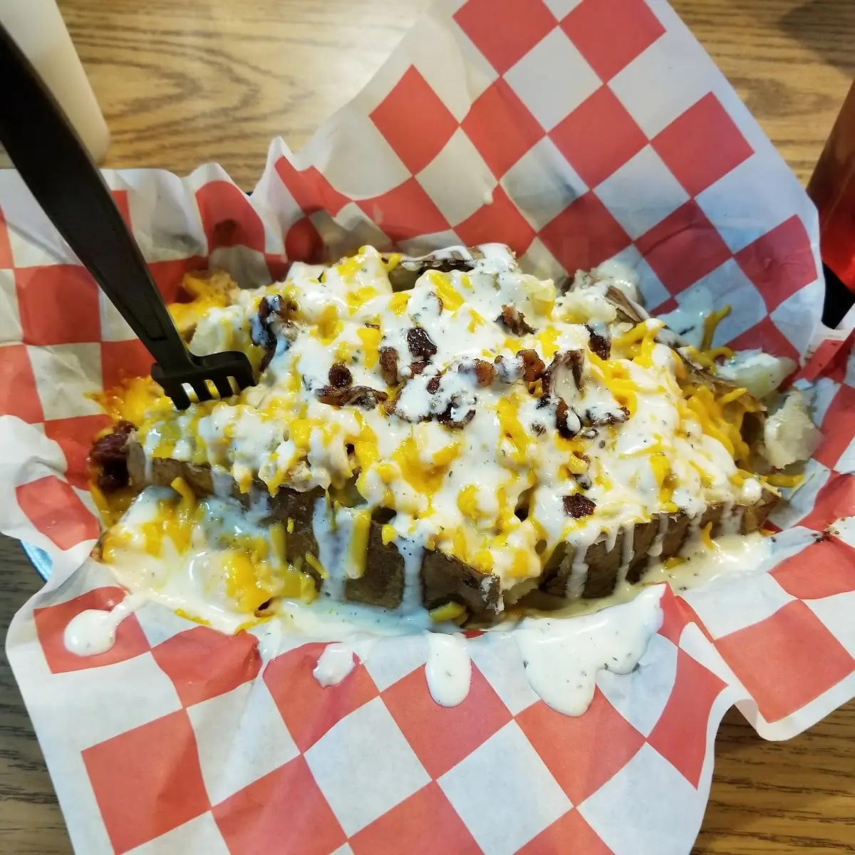 Chicken Bacon Ranch Baked Potato