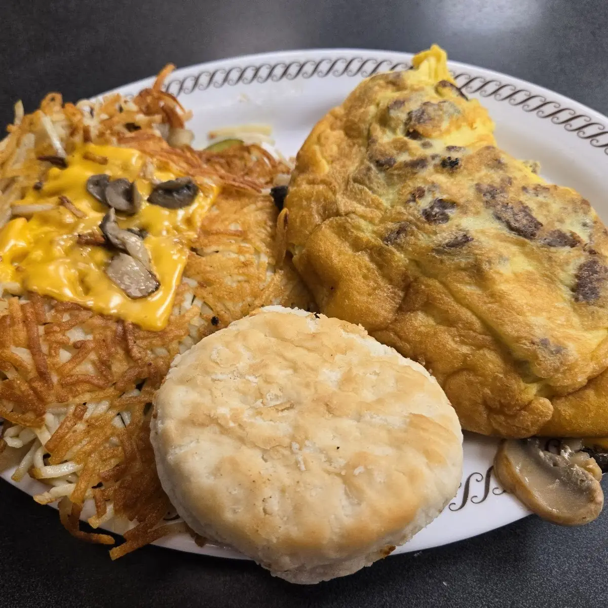 Sausage and Mushroom Omelette