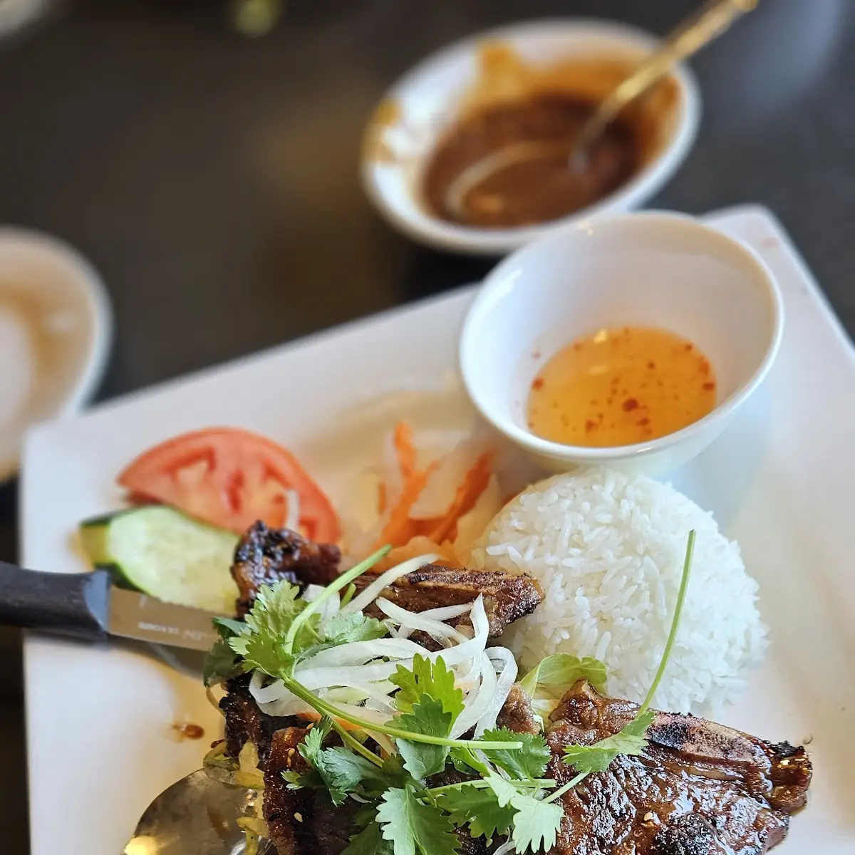 Grilled Lemon Grass Chicken Crispy Egg